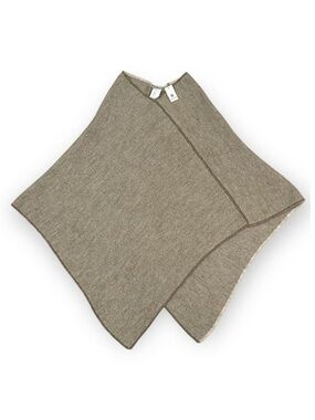 Fratelli Talli Tan and Cream Poncho One Size NWT